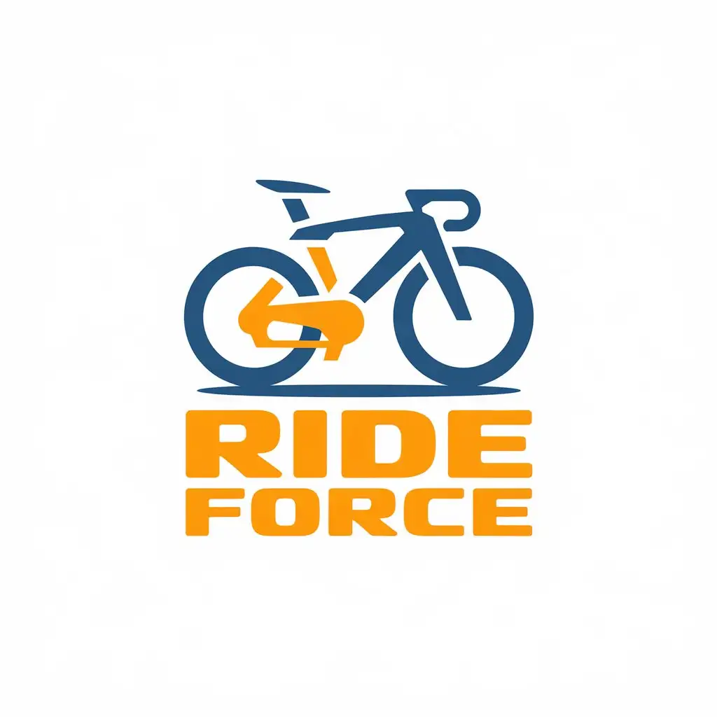 LOGO Design for RideForce Bold Energetic Fitness Class Logo with Cycling and Workout Elements