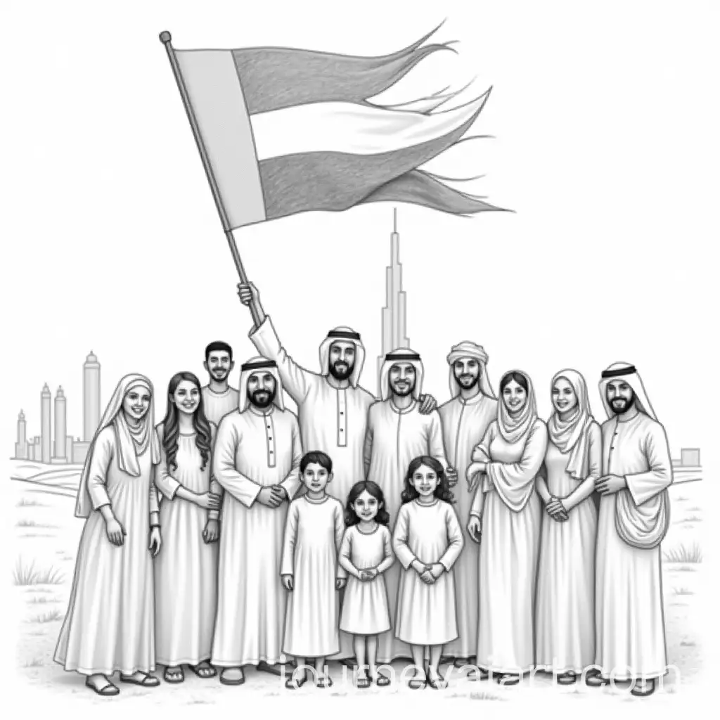Diverse-Group-Celebrating-Unity-with-UAE-National-Flag