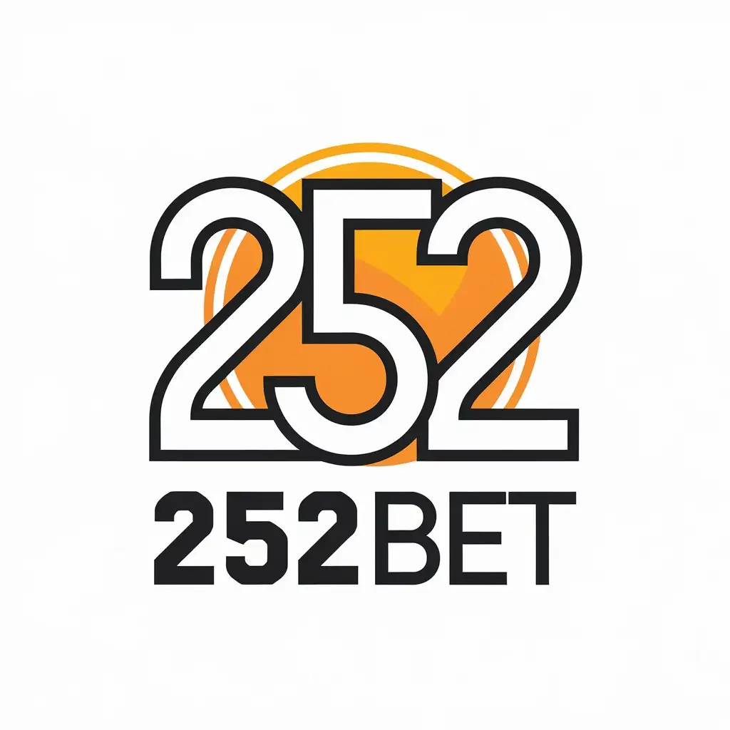 LOGO Design for 252bet Vector Style with Minimalist Theme and Clear Background