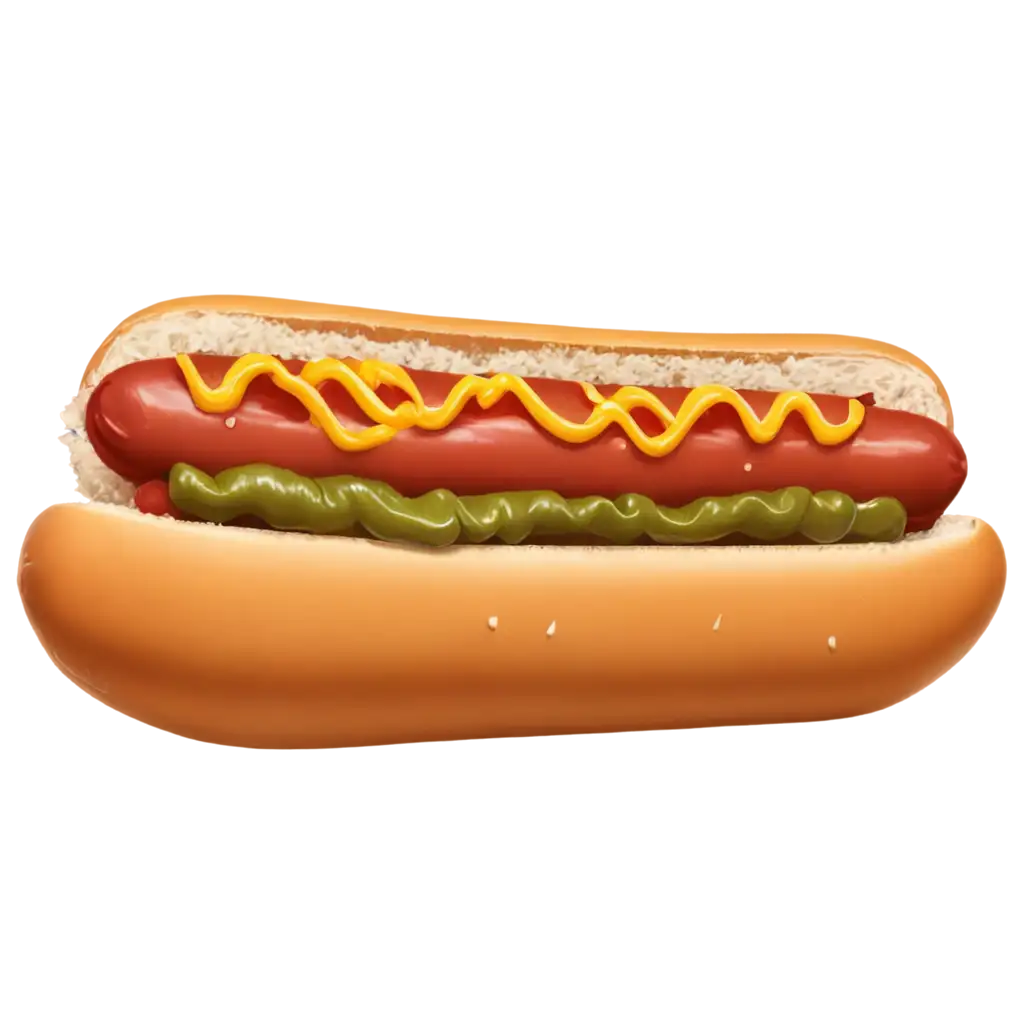 Cartoon-Style-HotDog-with-Sausage-Jalapeno-Ketchup-and-Tabasco-Sauce-PNG-Image