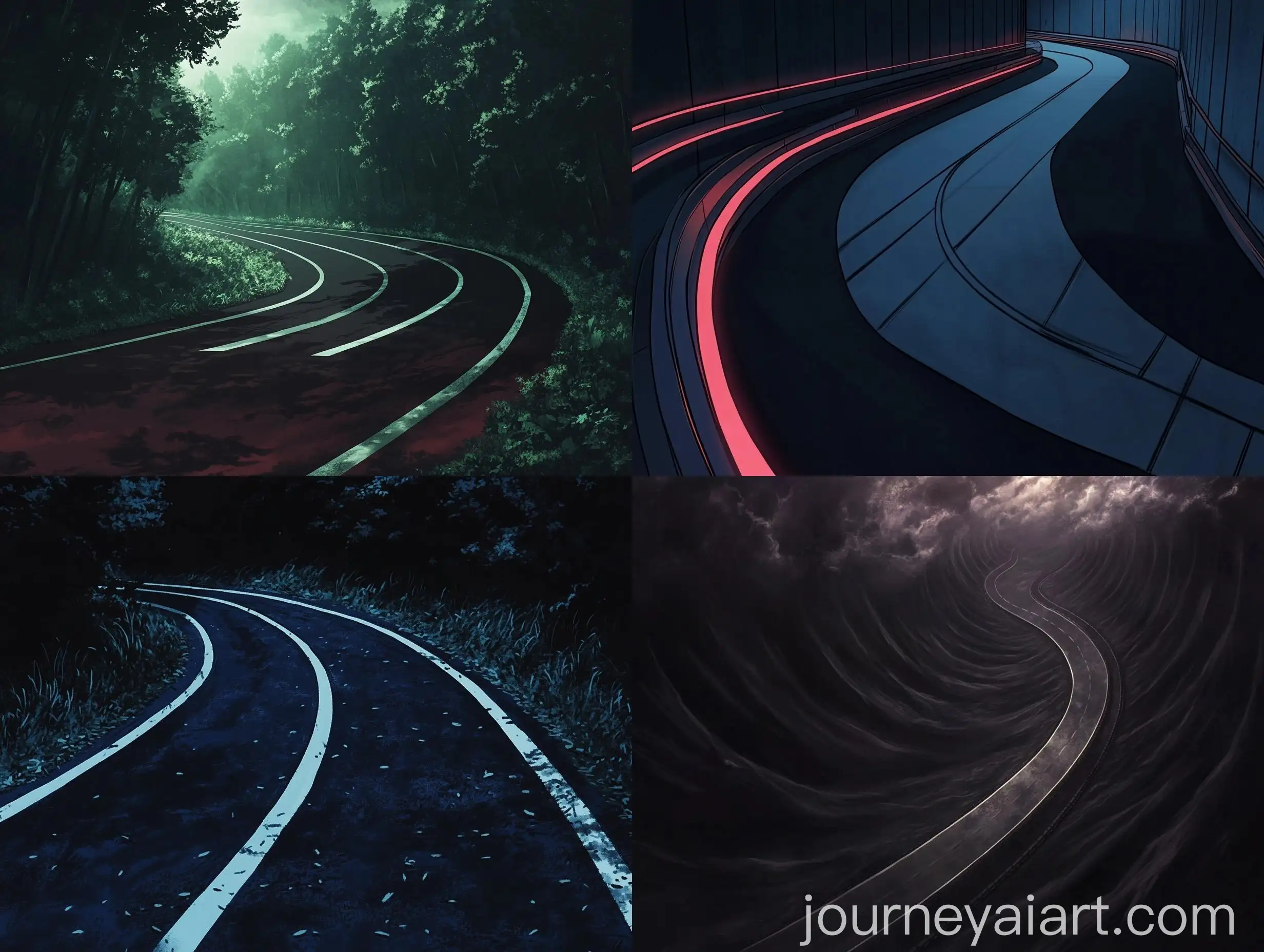 Dark-Anime-Style-Running-Track-Loop-with-Void-Background