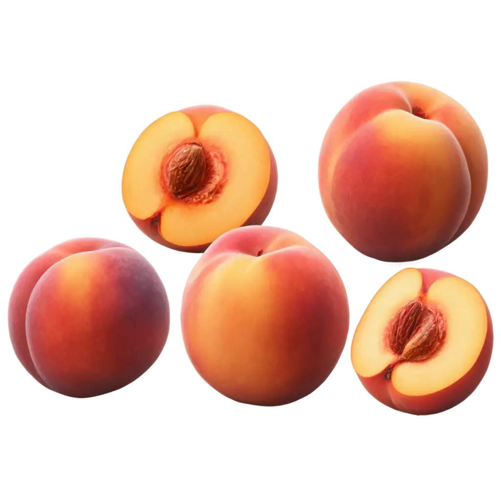 Realistic-Vector-PNG-of-a-Peach-Enhance-Your-Design-with-HighQuality-Detail