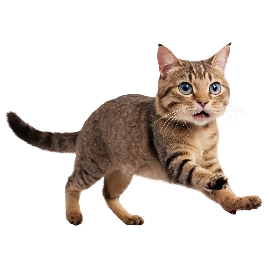 HighQuality-PNG-Image-of-a-Cat-Running-with-a-Fish-in-its-Mouth