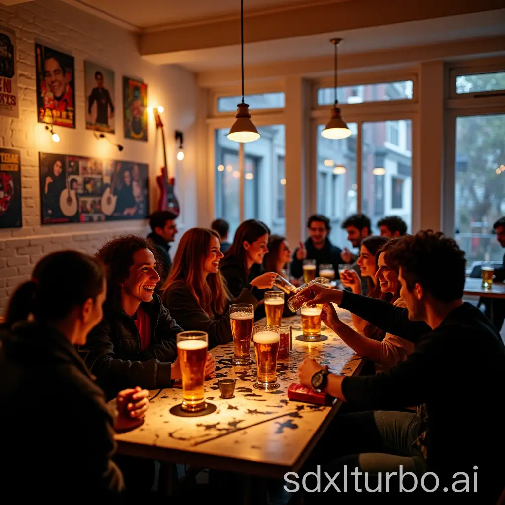 Vibrant-Bar-Scene-with-Friends-Enjoying-Drinks-and-Music