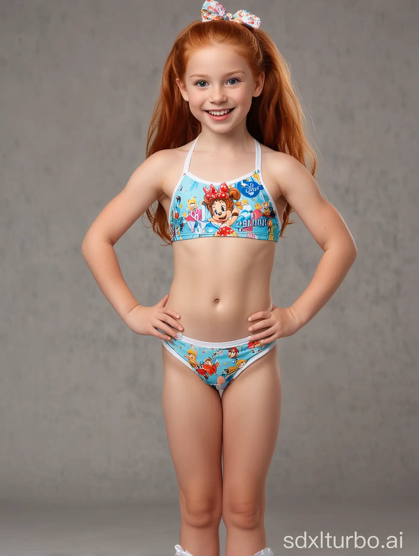 Confident-9YearOld-Girl-in-Disney-Bikini-at-Disney-World