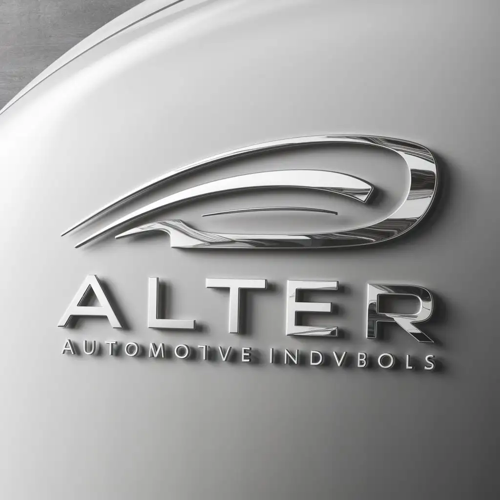 a logo design,with the text "ALTER", main symbol:automobile,Moderate,be used in Automotive industry,clear background