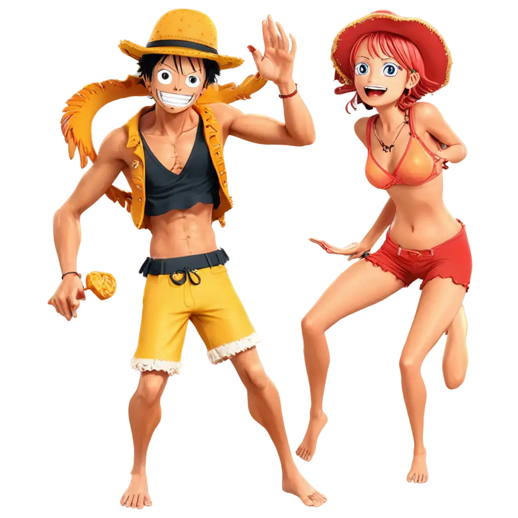 Summer-Vacation-Scramble-Game-Format-PNG-featuring-Nami-from-One-Piece-Vibrant-and-HighQuality-Image-for-Your-Project