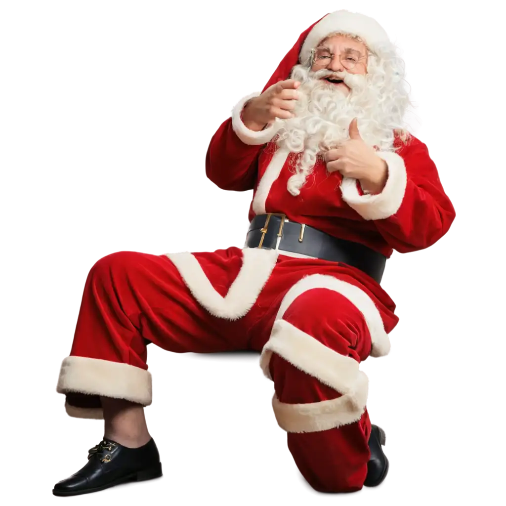 Santa-Claus-Laughs-on-a-Bed-HighQuality-PNG-Image-for-Holiday-Designs