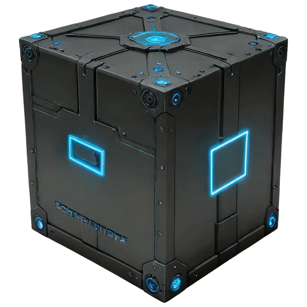 Create-a-CyberpunkStyle-PNG-Box-for-Gaming-with-Light-Design-and-Glowing-Blue-Highlights