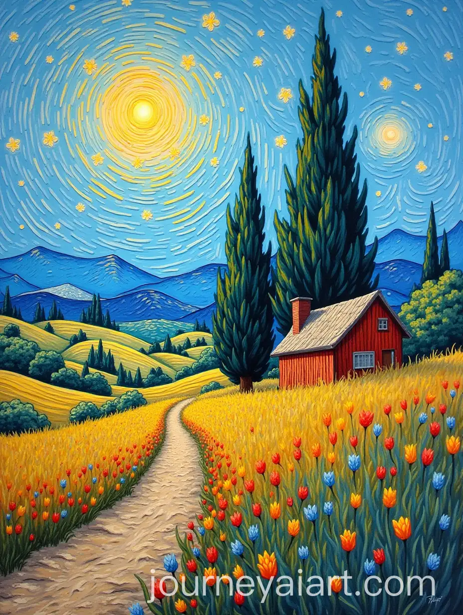 Vibrant-Landscape-Painting-in-the-Style-of-Vincent-van-Gogh