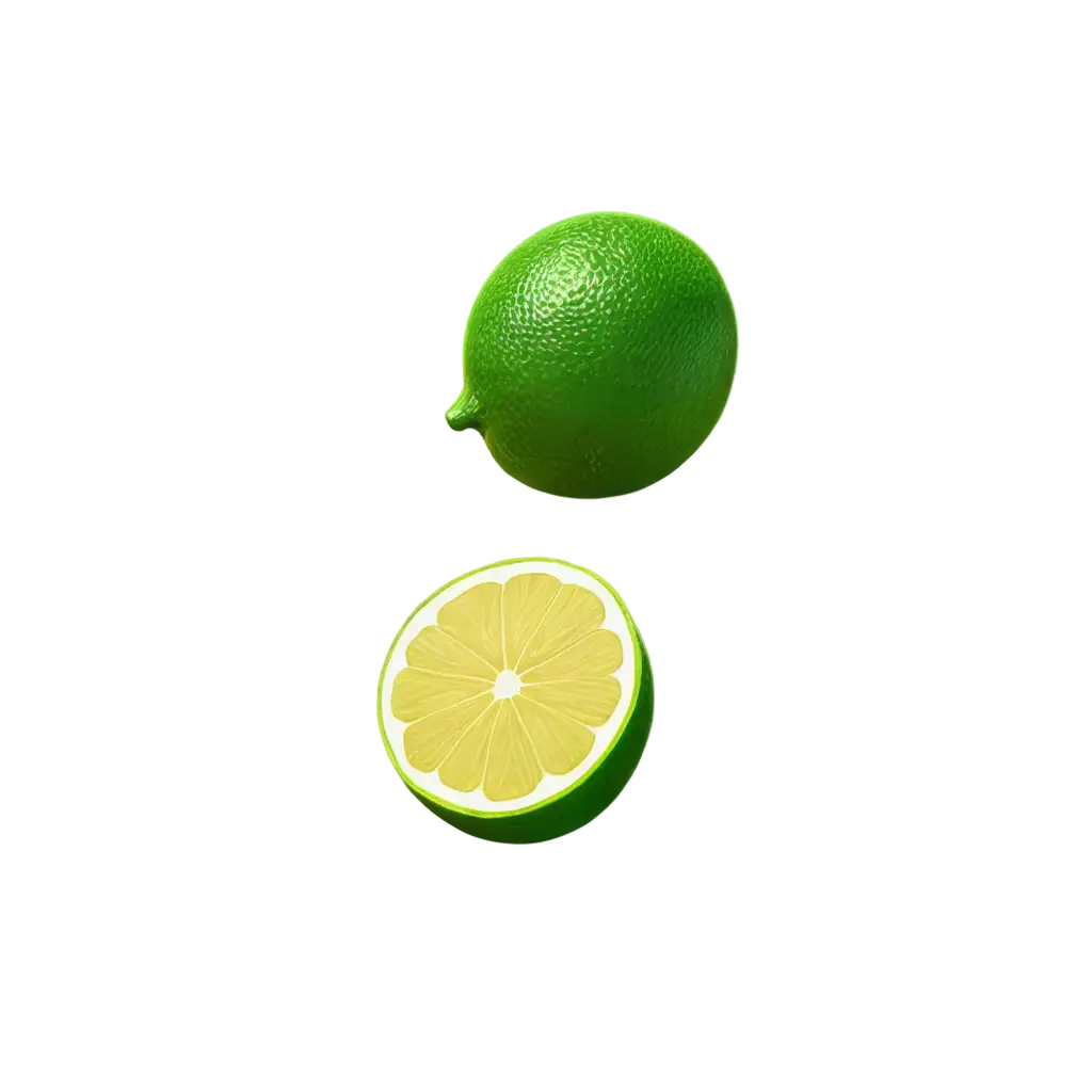 HighQuality-PNG-Image-of-a-Green-Lemon-Open-in-Half-Enhance-Visual-Clarity-and-Detail