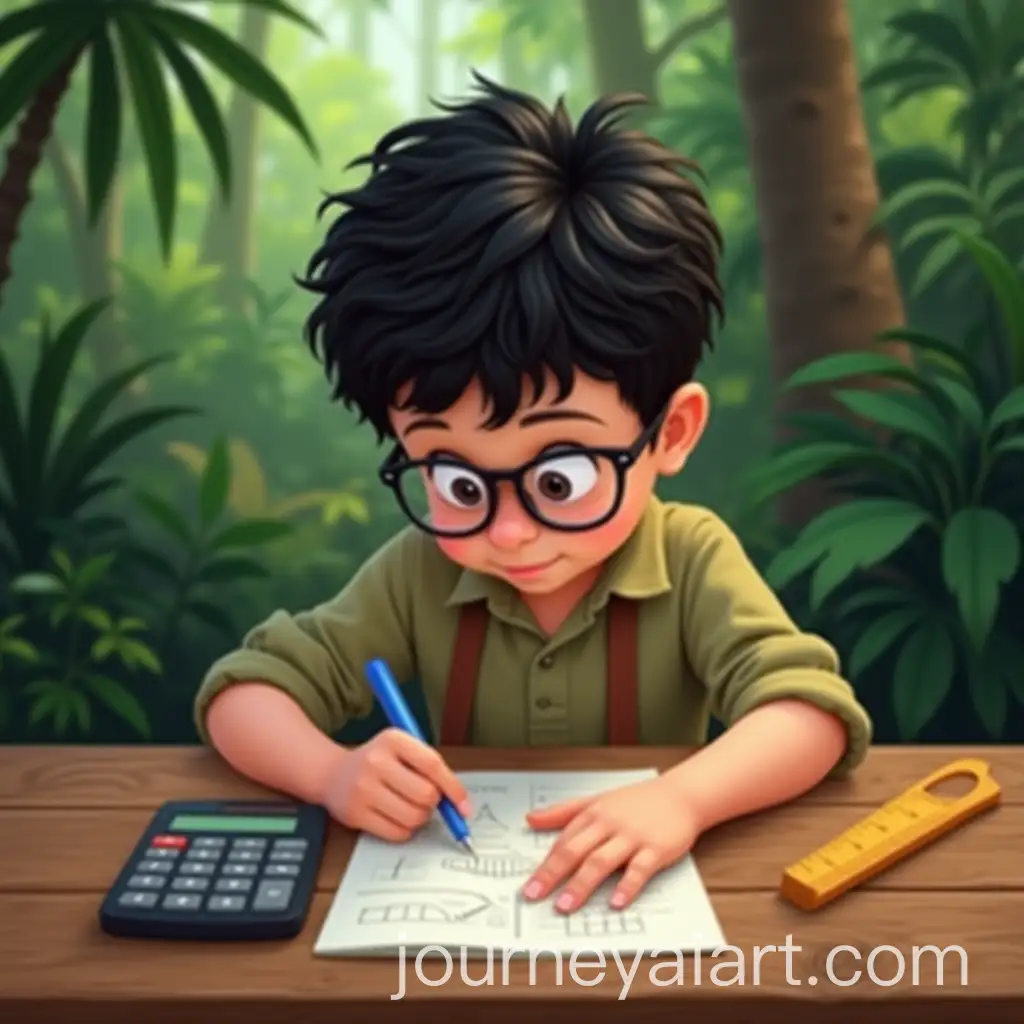 Caucasian-Boy-Solving-MathAI-Image-Prompt-Expansion-with-Calculator-and-Compass-in-Jungle-Setting
