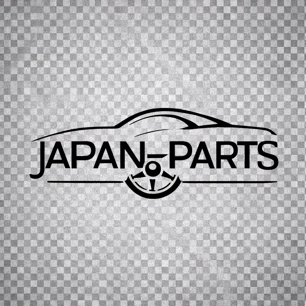 LOGO Design for JAPANPARTS Minimalistic Vector with Automotive Autoparts Theme