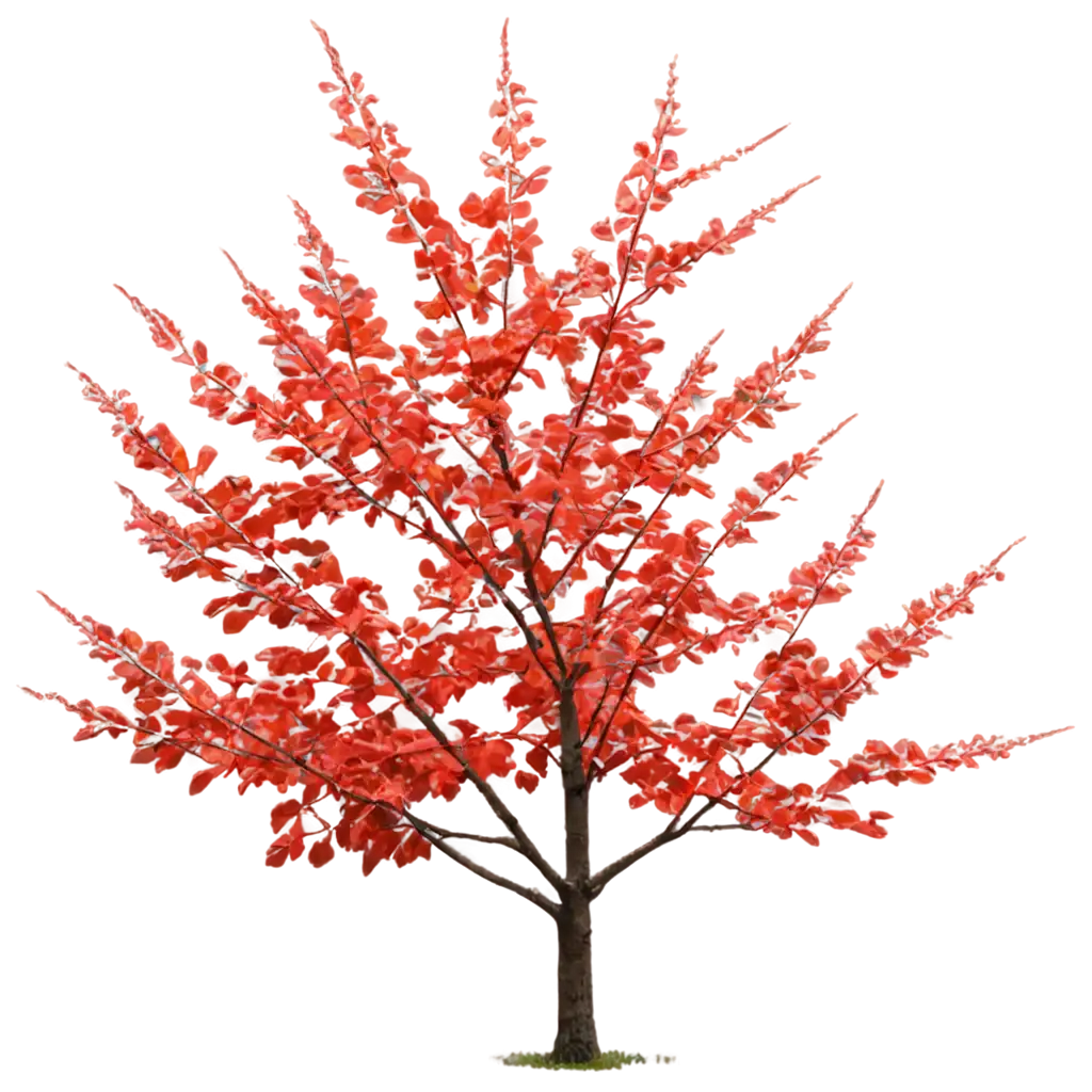 Vibrant-Tree-with-Red-Leaves-HighQuality-PNG-Image-for-All-Your-Design-Needs