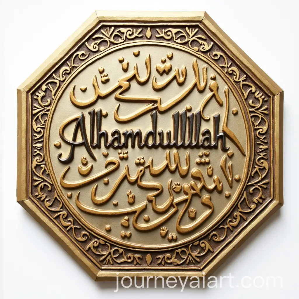 Elegant-Alhamdulillah-Inscription-in-Octagonal-Shape