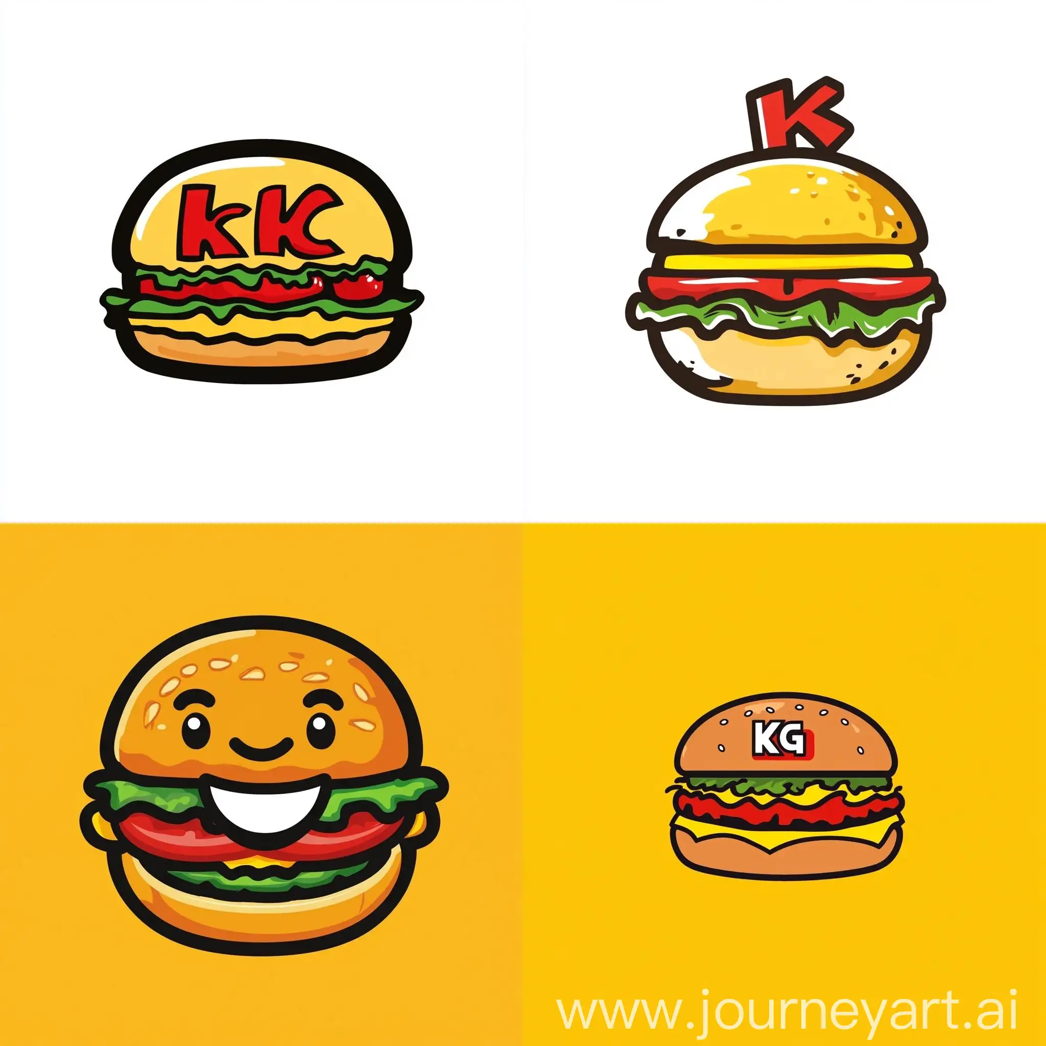 Logo-Design-for-KG-Food-FastFood-Restaurant-Chain