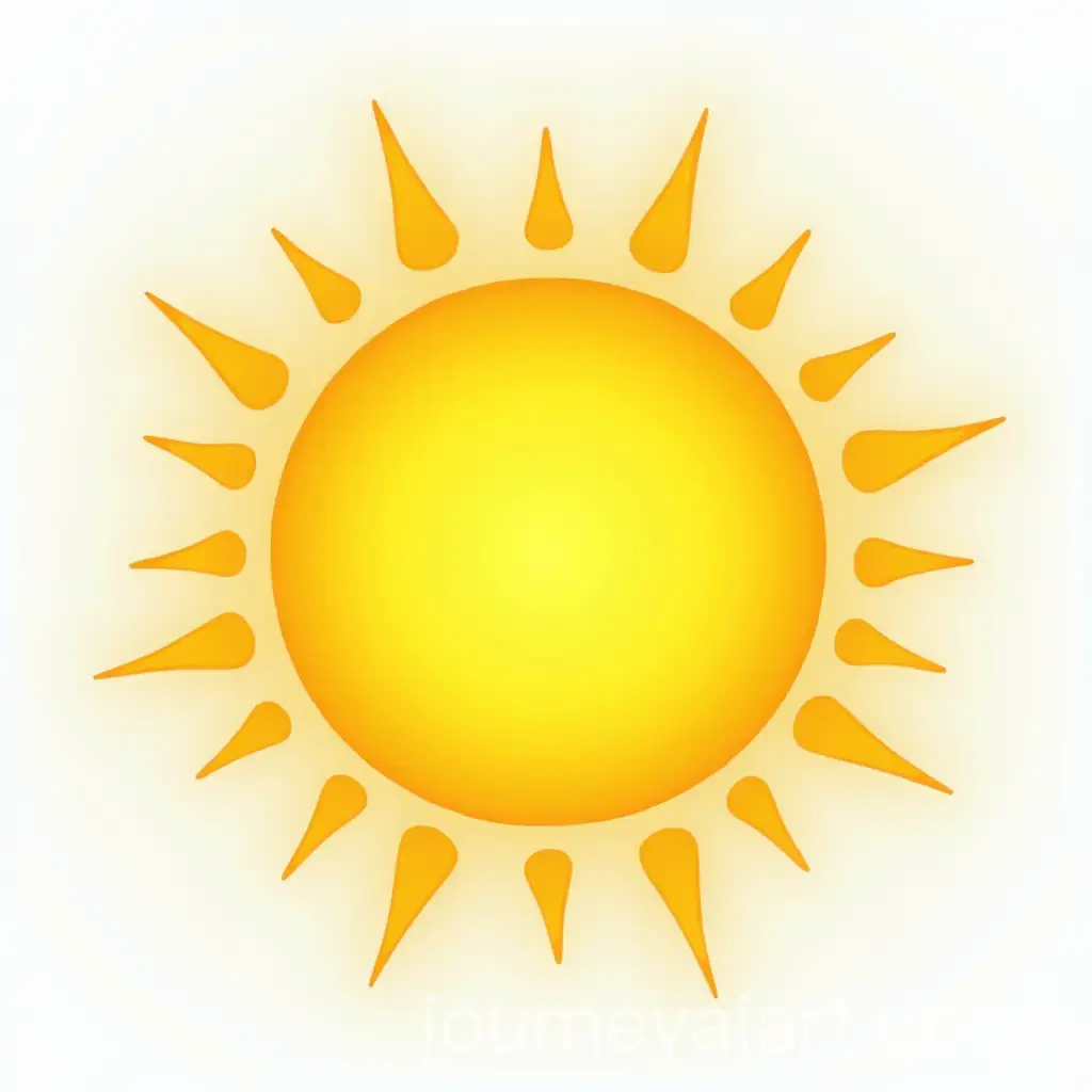 Bright-Sun-Icon-with-Radiating-Rays-for-Kindergarten-Theme