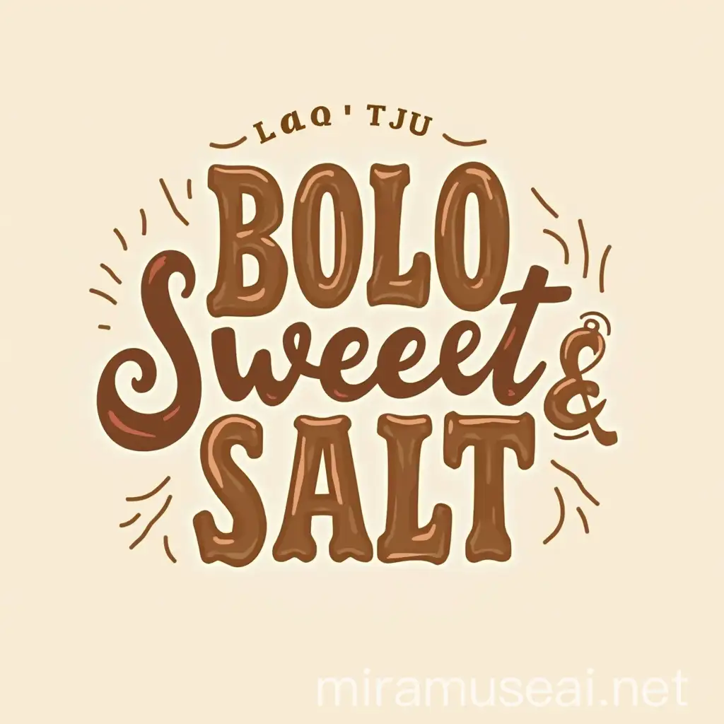 Colorful Sweet and Salty Bolo Logo Design