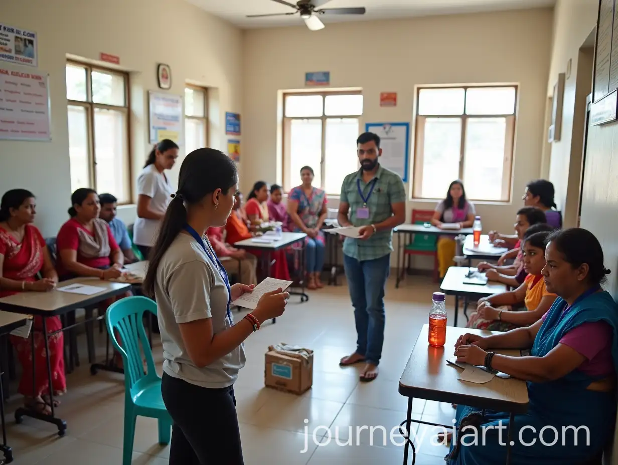 Health-AwarenessAI-Image-Prompt-Expansion-Camp-Organized-by-NGO-in-Haryana-Town