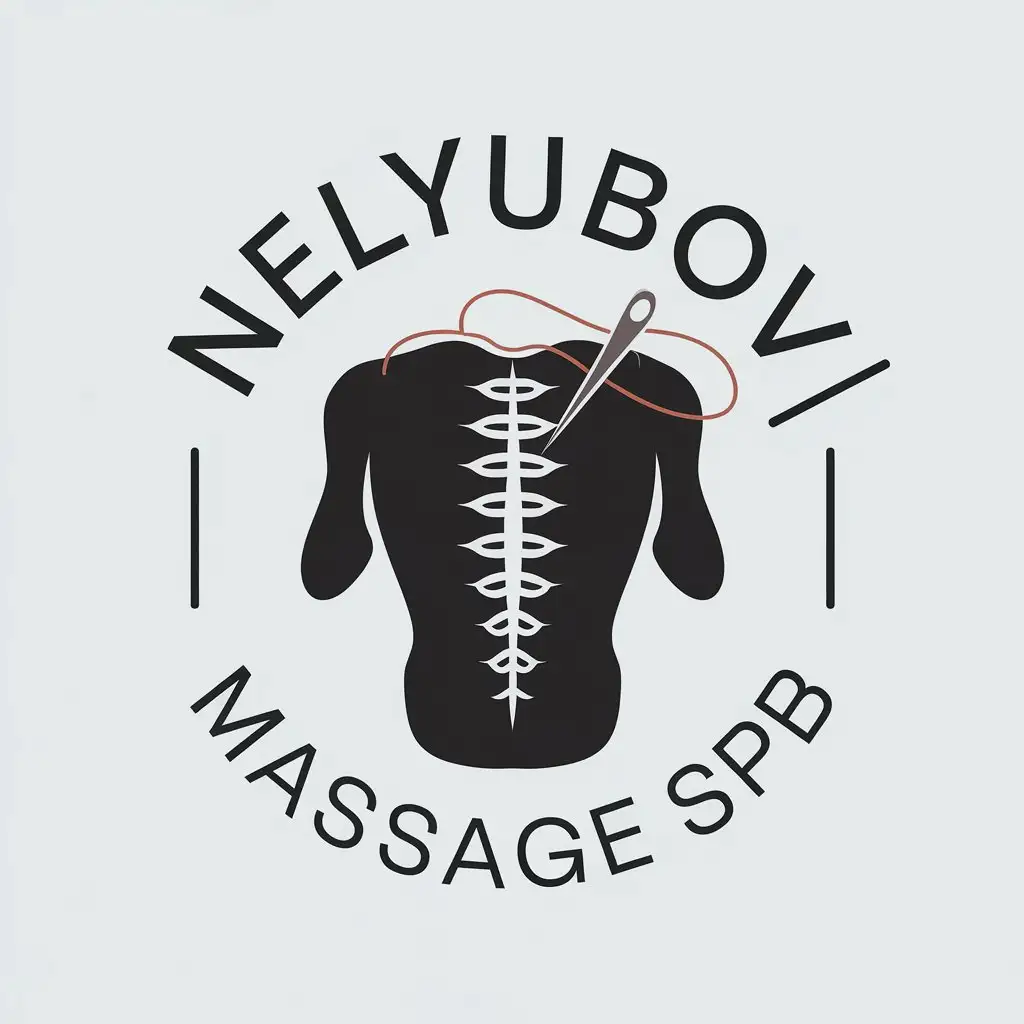 LOGO-Design-for-NELYUBOV-MASSAGE-SPB-Back-Symbol-with-Clean-and-Modern-Typography