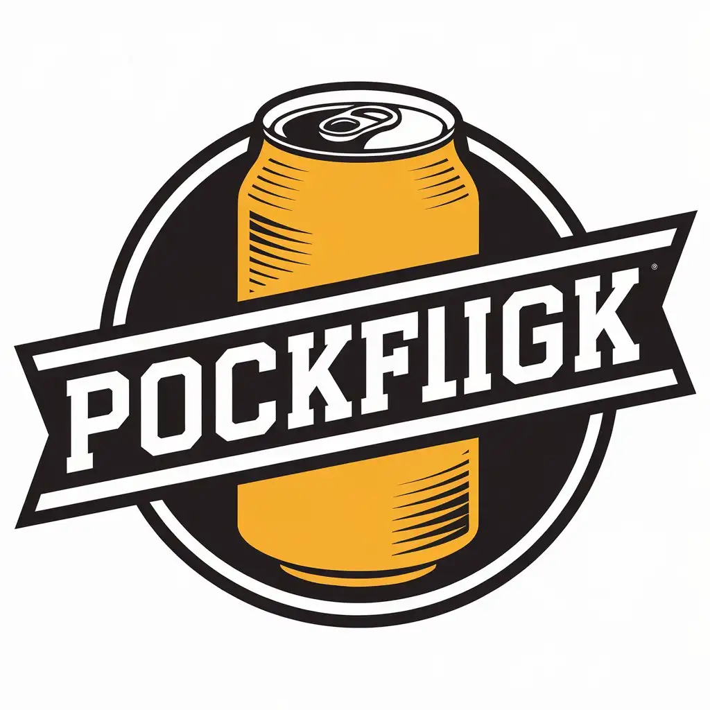 LOGO-Design-For-Yellow-Beer-Can-on-Clear-Background