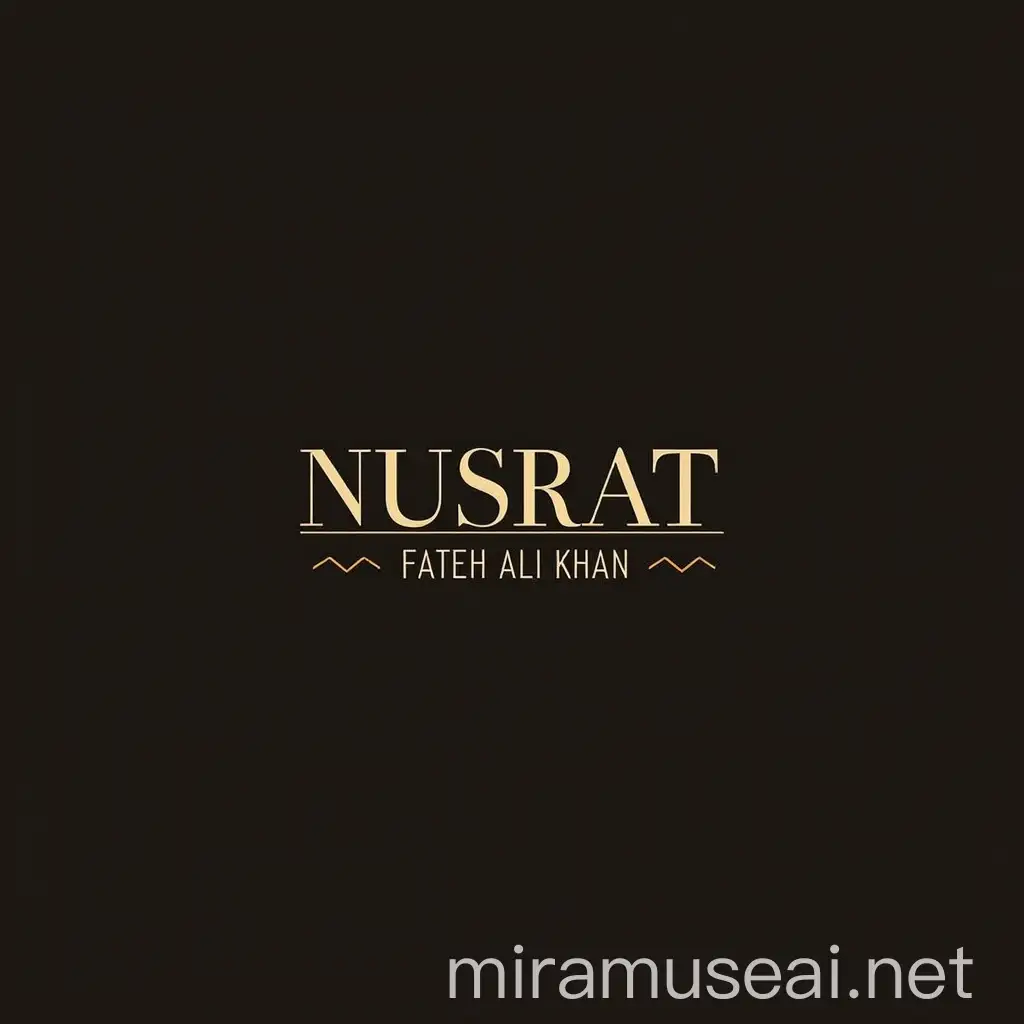 Minimalistic Video Watermark for Nusrat Fateh Ali Khan YouTube Channel