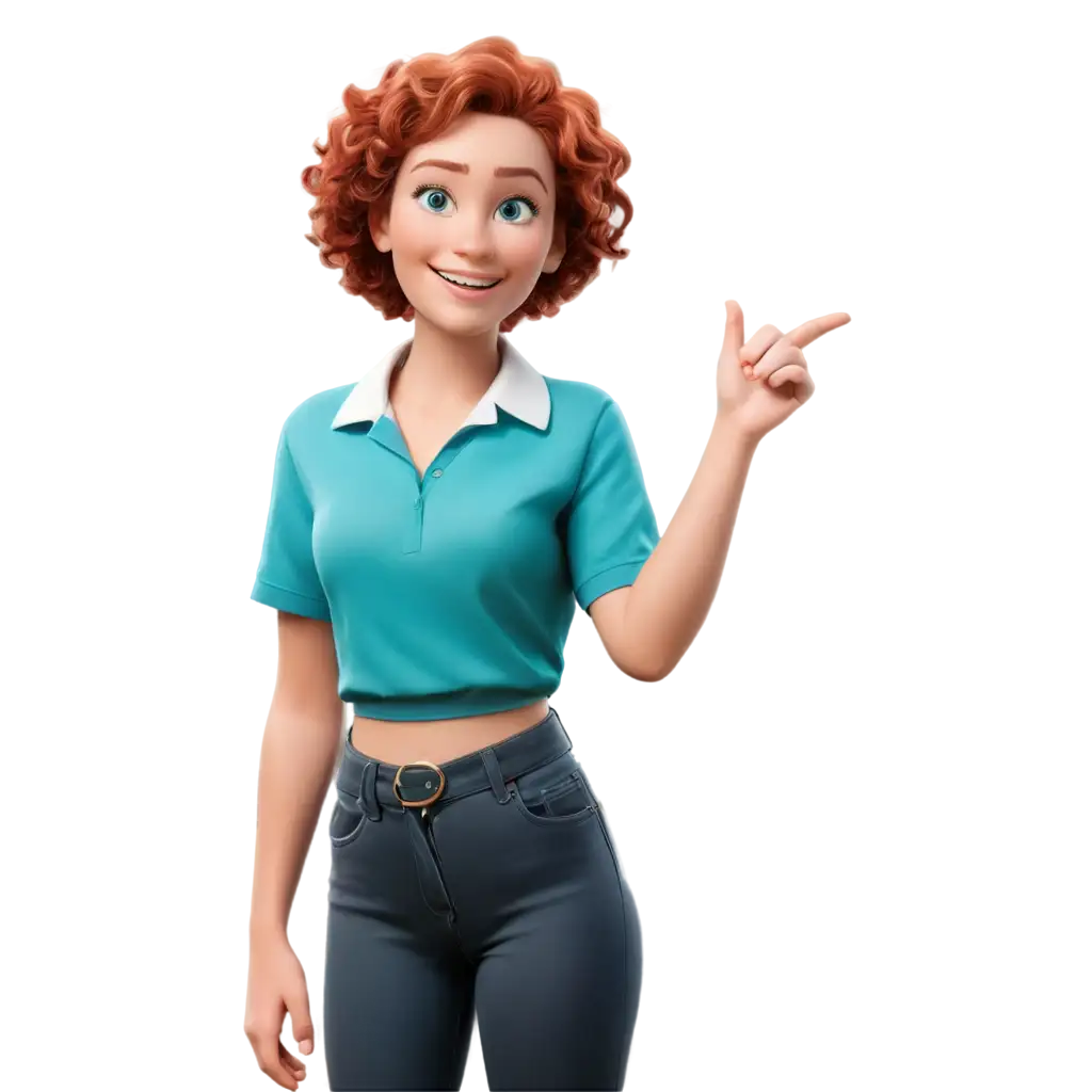 Young-Woman-with-Curly-Red-Hair-and-Green-Eyes-PNG-Image-in-Pixar-Disney-3D-Style