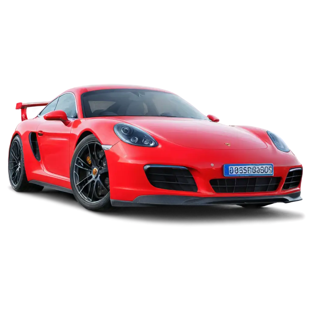 HighQuality-PNG-Image-of-a-Red-Porsche-Front-View-Enhance-Your-Design-with-Clarity-and-Detail