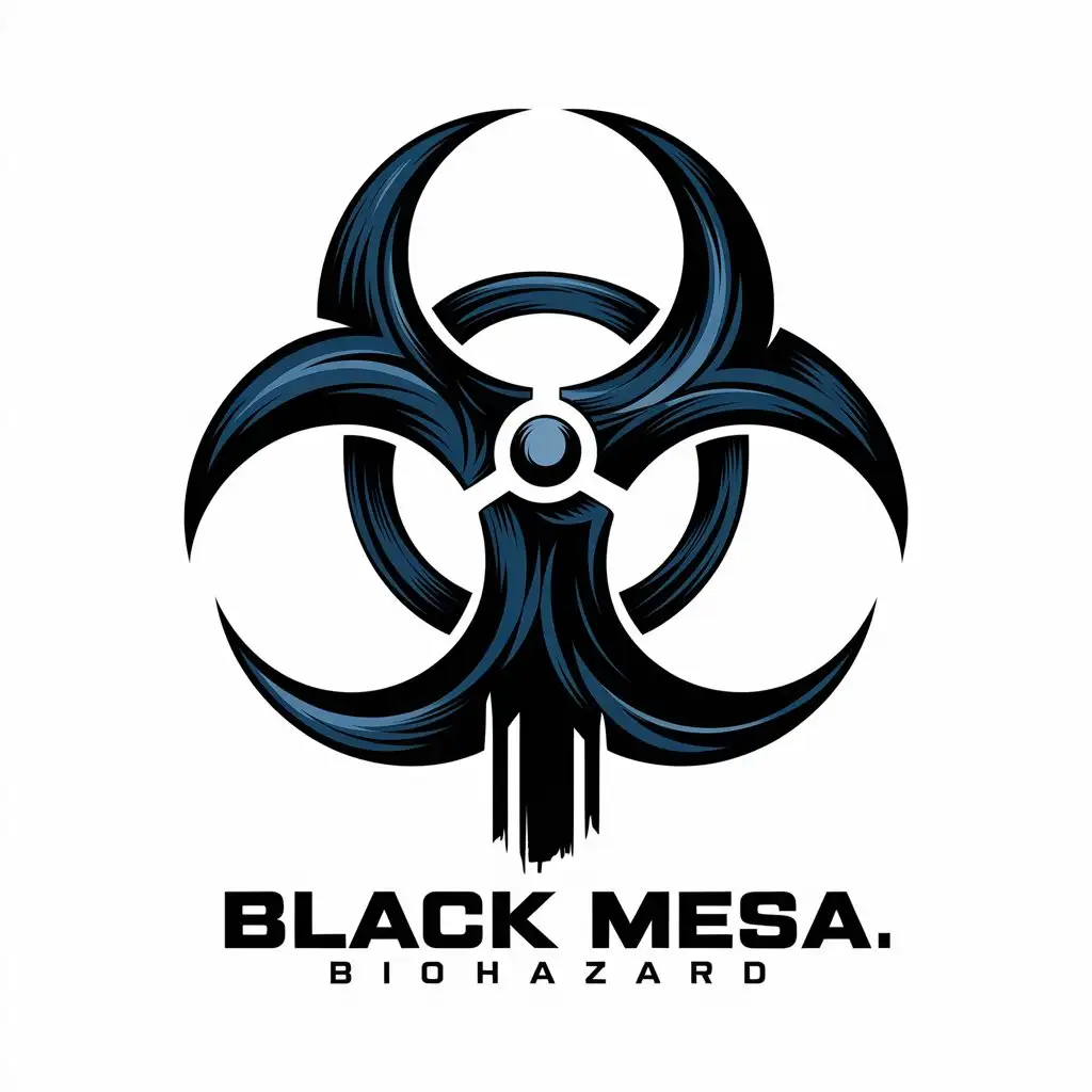 LOGO Design for Black Mesa Biohazard Complex Vector Logo with Clear Background