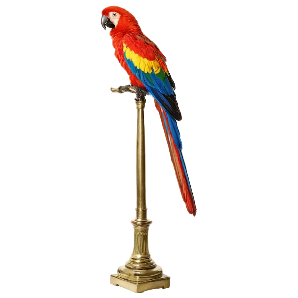 Creative-PNG-Image-of-a-Monument-for-a-Cook-and-Parrot-Exploring-Humor-and-Culinary-Themes