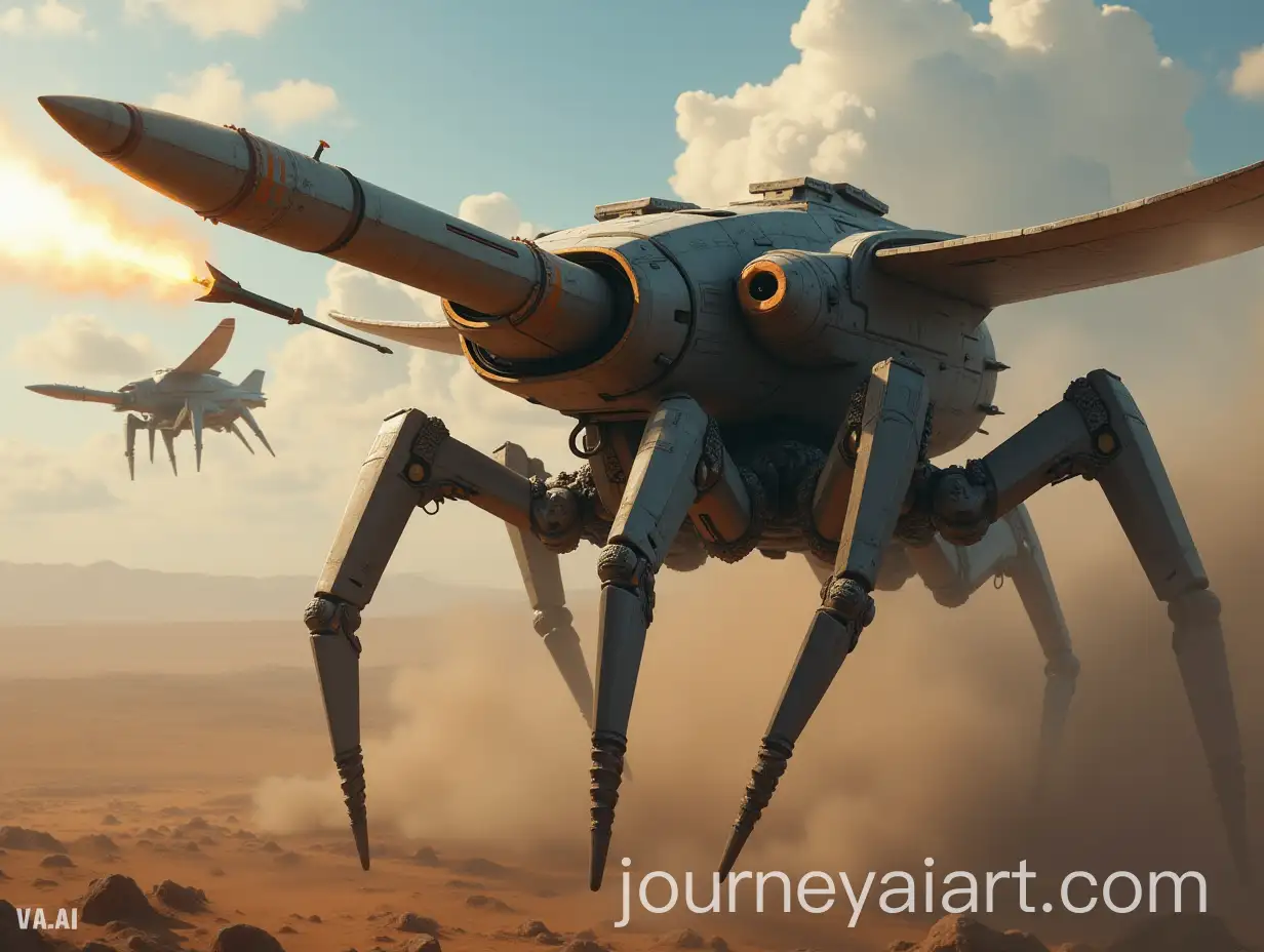 AssaultAI-Art-Prompt-Expansion-Ornithopter-Launching-Missile-at-Scout-Ornithopter-in-MidAir-Battle