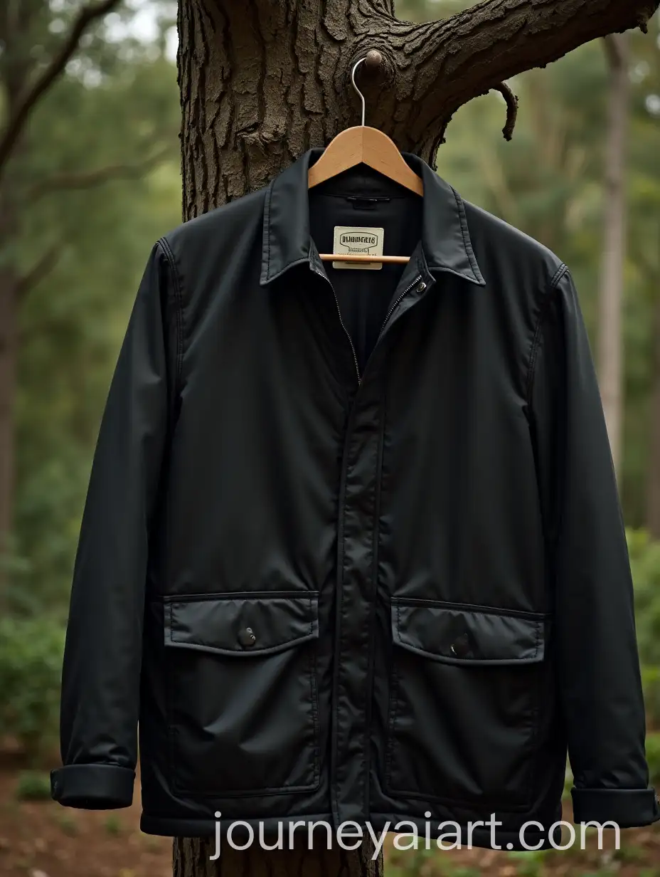 Jacket-Hanging-from-Tree-in-Forest-Setting