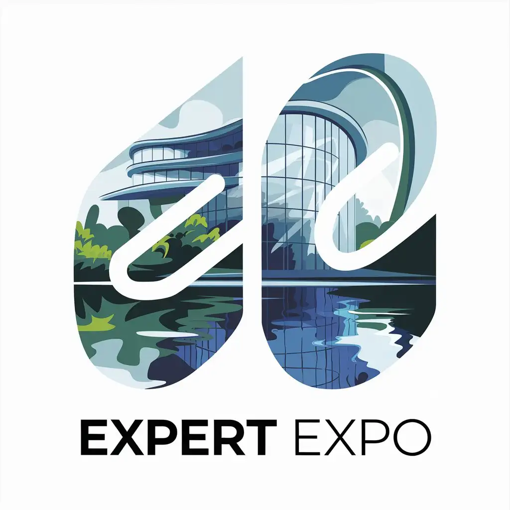 LOGO Design for Expert EXPO Modern Vector with Exhibition Theme for Experts in Soft Niches