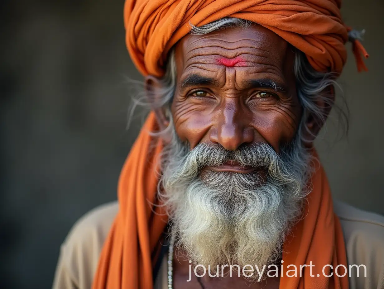 Elderly-Indian-Man-in-Traditional-Attire