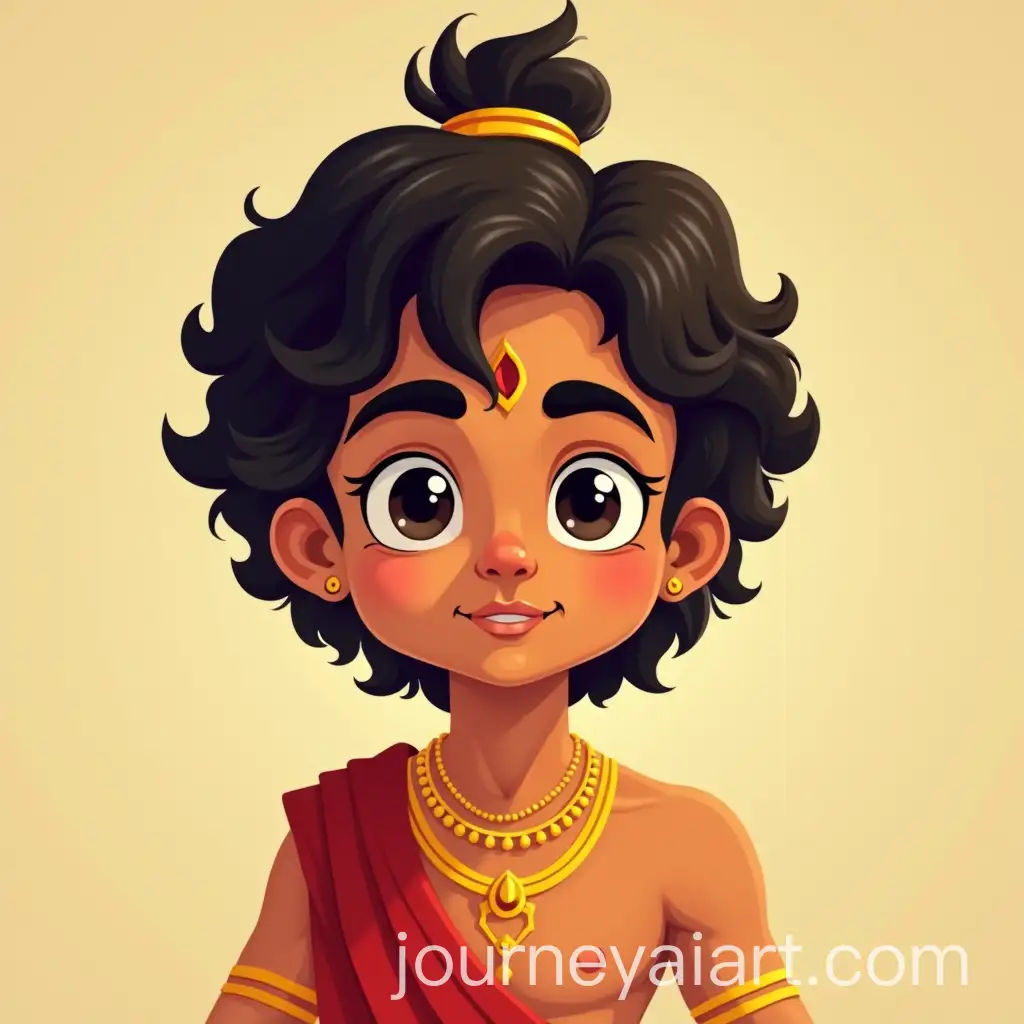 Vector-Art-of-Beautiful-Cute-Boy-as-Lord-Rama-Facing-Forward