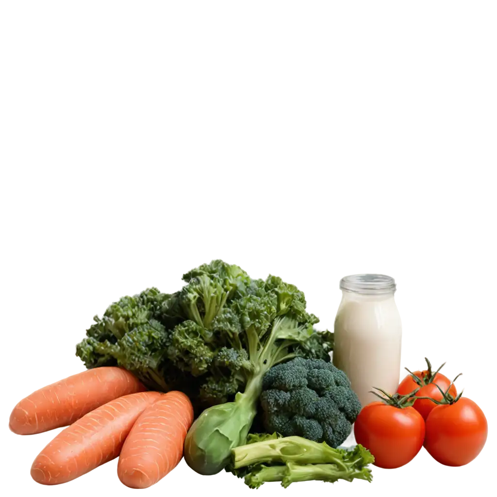 Agricultural-and-Livestock-Products-PNG-Image-Fresh-Milk-Eggs-Fish-Chicken-Vegetables-like-Broccoli-Carrots-and-More