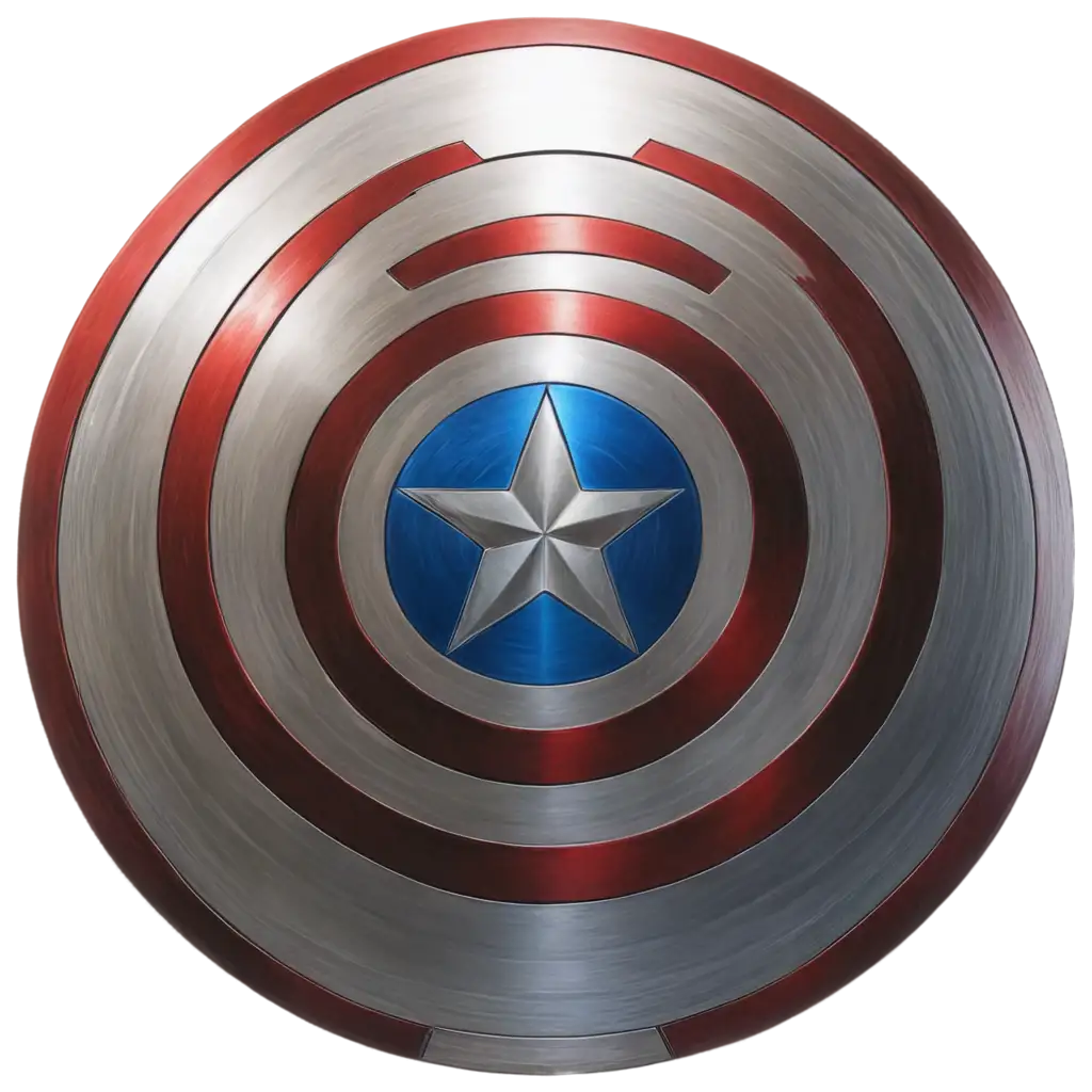 Captain America shield, anime style