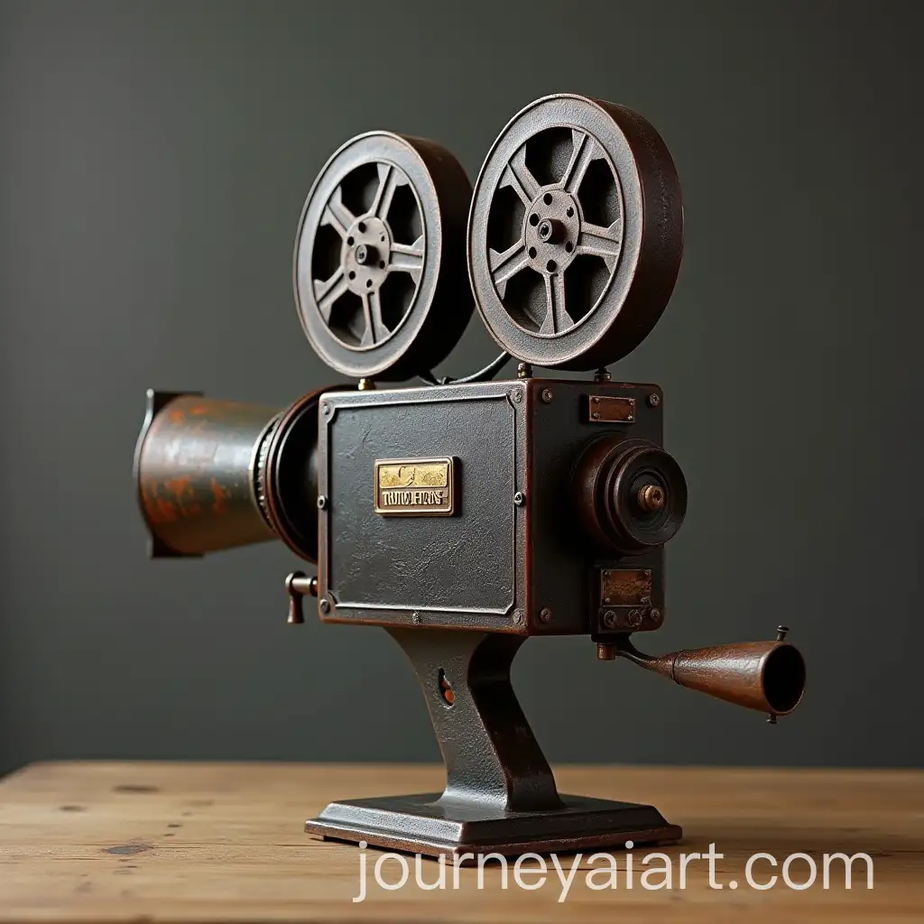 AI-Image-Prompt-ExpansionVintage-Movie-Camera-with-Film-Reel-on-Top
