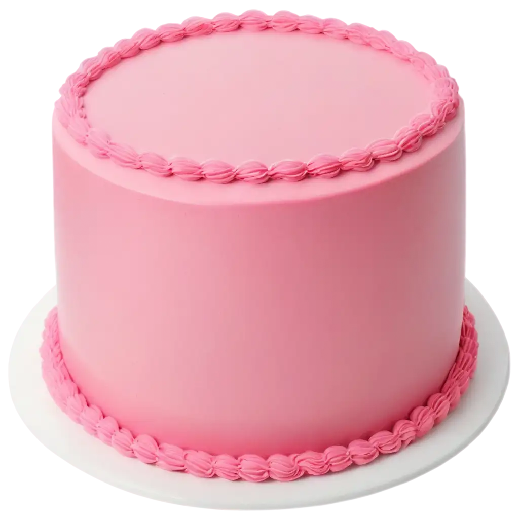 Pink smooth cake