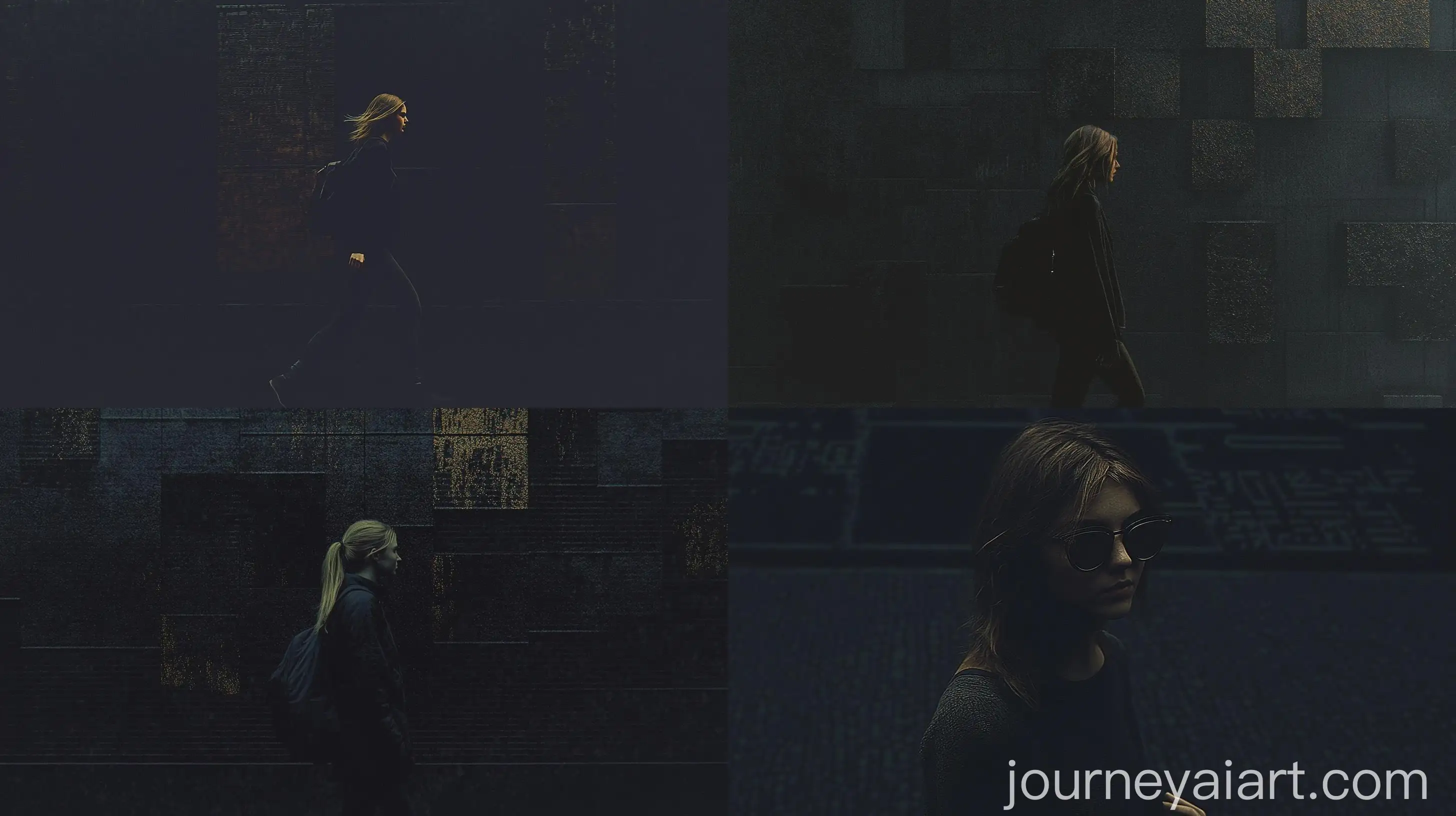 Young-Woman-Walking-in-Urban-Graffiti-Environment