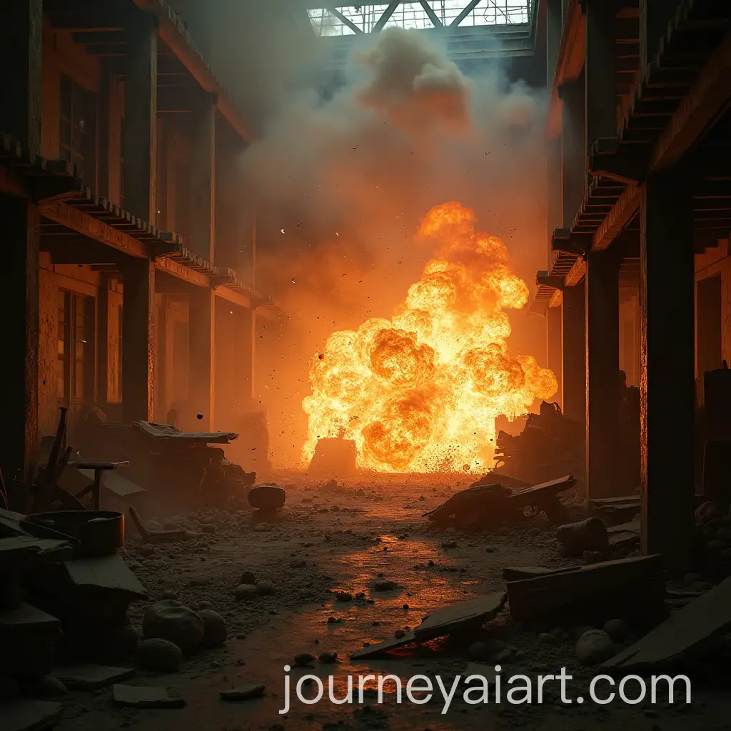 Explosive-Destruction-in-a-Decaying-Warehouse