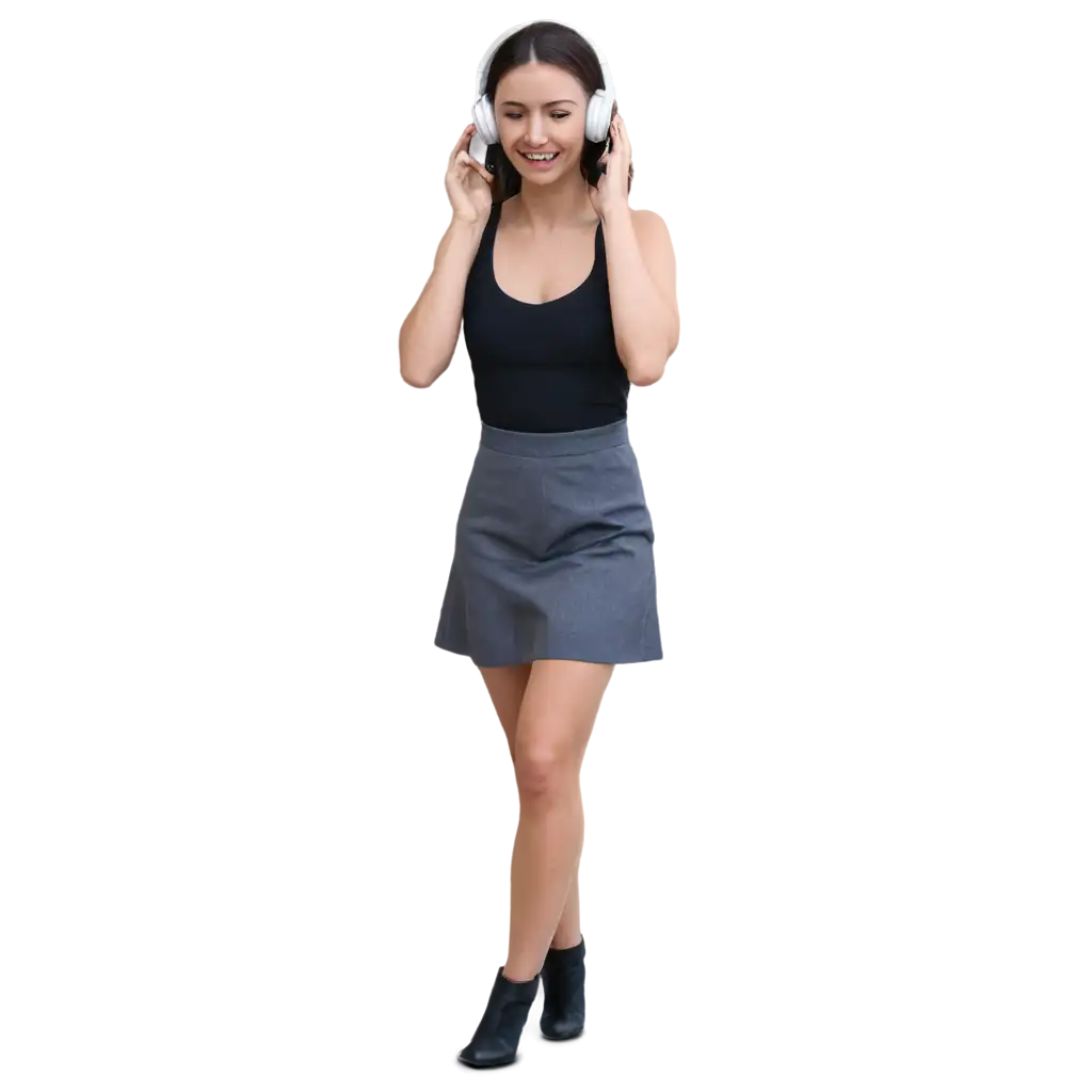 Woman-Adult-Using-Headphone-PNG-Image-Clear-and-Detailed-Sound-Experience