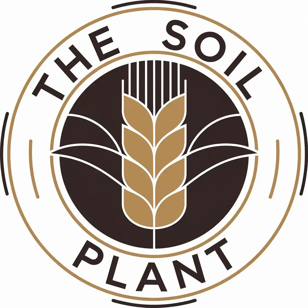 LOGO Design for The Soil Plant Grains Symbol with Clean and Moderate Style