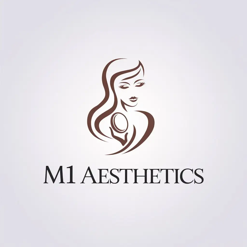 LOGO-Design-For-M1-Aesthetics-Minimalistic-Vector-Logo-with-Beautiful-Woman-Symbol