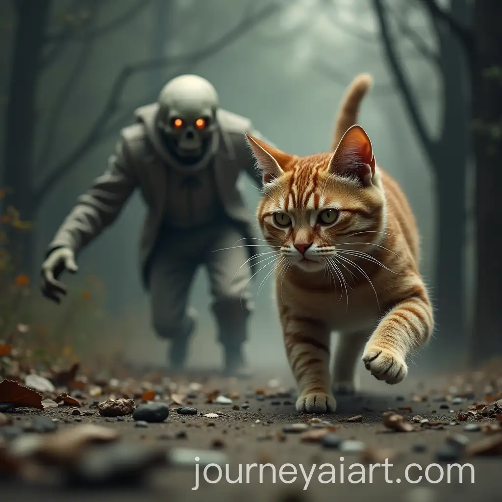 Cat-Escaping-Headless-Zombie-Chase