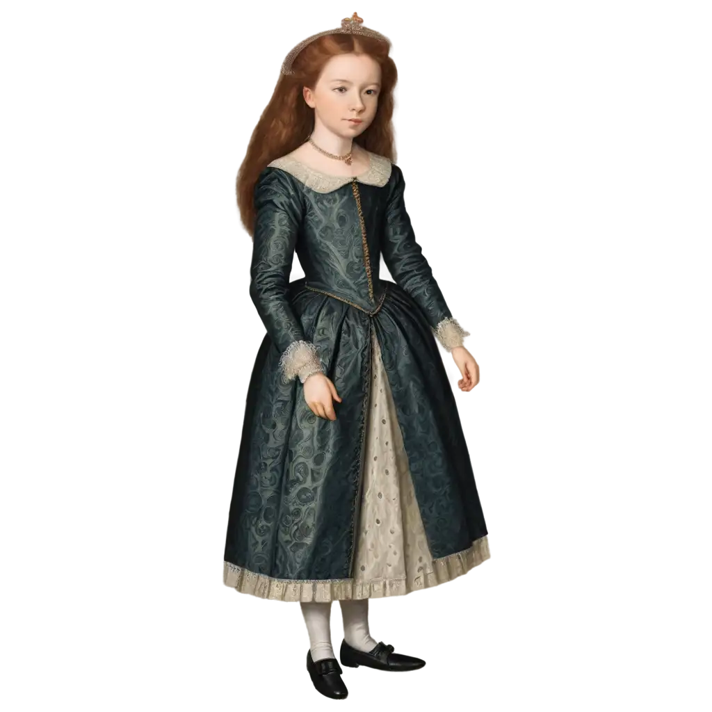 Queen-Elizabeth-I-as-a-7PNG-Image-Usage-ScenariosYearOld-Girl-PNG-Image-Historical-Reimagination-in-Clear-Detail