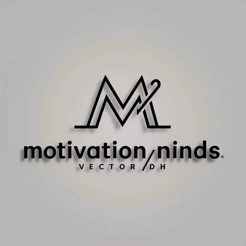 LOGO Design for Motivation Minds Hub Vector with Clear Background and Focus on M Symbol