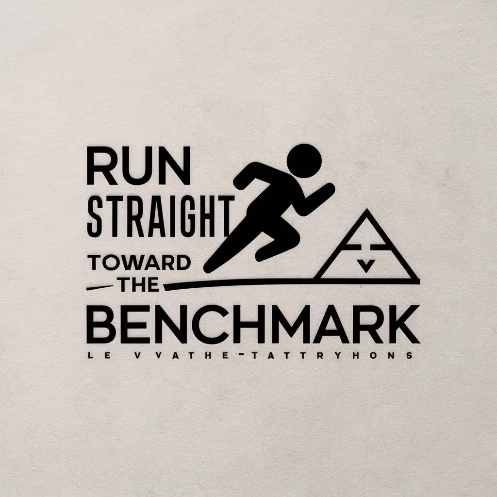 LOGO-Design-For-Benchmark-Pursuit-Running-Figure-in-Education-Industry