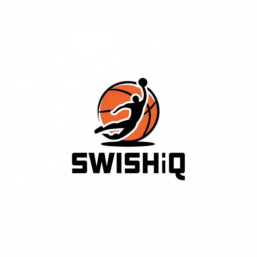 LOGO Design for SWISHIQ Basketball and Player Theme for Sports Fitness Industry