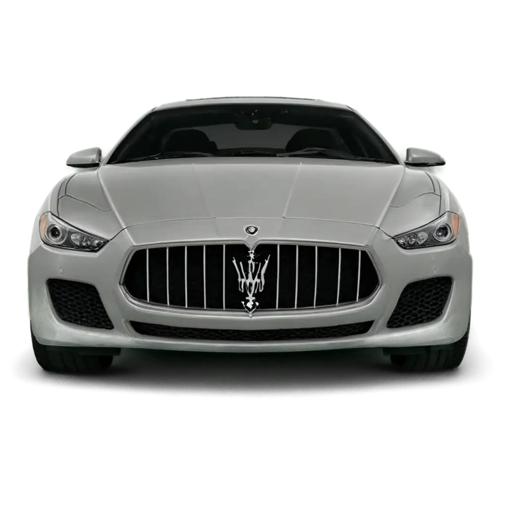 HighQuality-PNG-Image-of-a-White-Maserati-Car-Front-View